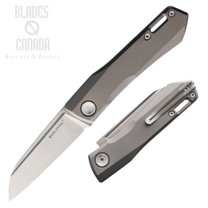 Real Steel Solis Slipjoint Folding Knife, N690, Titanium Grey, RS7061S